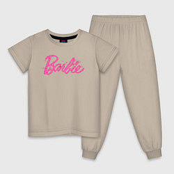 Детская пижама Блестящий логотип Барби