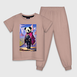 Детская пижама Панда в стране чудес - нейросеть