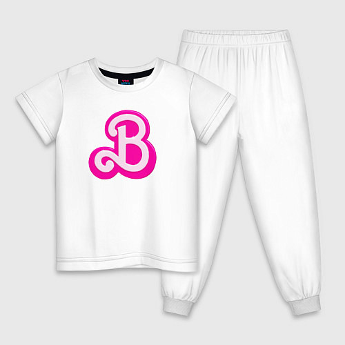 Детская пижама Б - значит Барби / Белый – фото 1