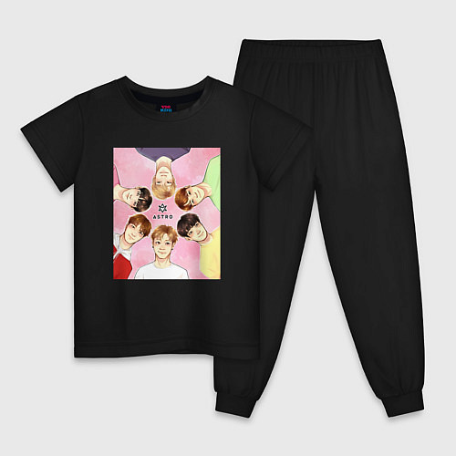 Детская пижама Astro team / Черный – фото 1
