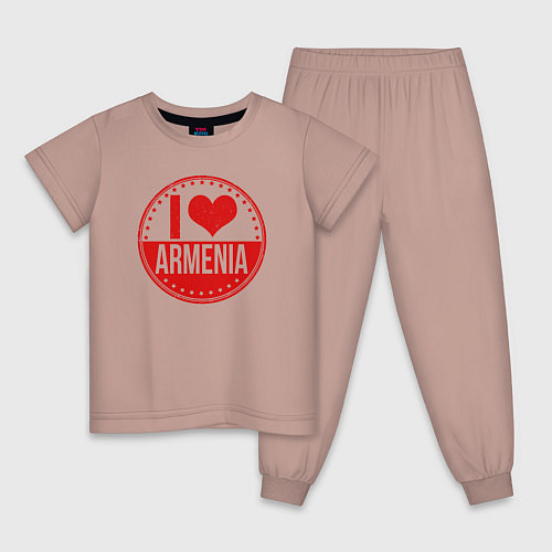 Детская пижама Love Armenia / Пыльно-розовый – фото 1
