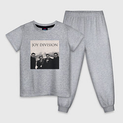 Пижама хлопковая детская Тру фанат Joy Division, цвет: меланж