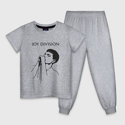 Пижама хлопковая детская Йен Кёртис Joy Division, цвет: меланж