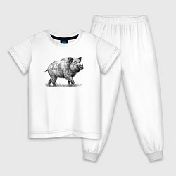 Детская пижама Кабан гуляет