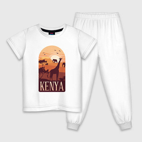 Детская пижама Kenya / Белый – фото 1