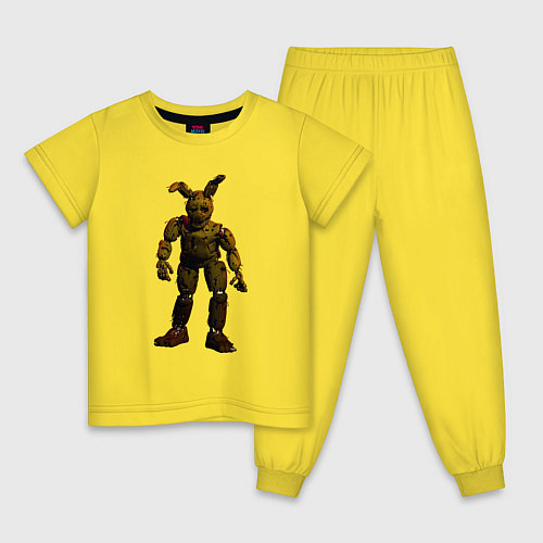 Детская пижама Спрингтрап готовится / Желтый – фото 1