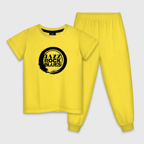 Детская пижама Jazz rock blues 1 / Желтый – фото 1