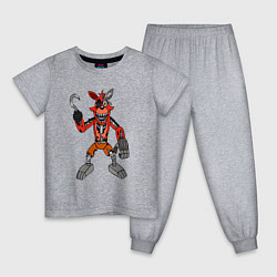 Пижама хлопковая детская Фокси готов, цвет: меланж