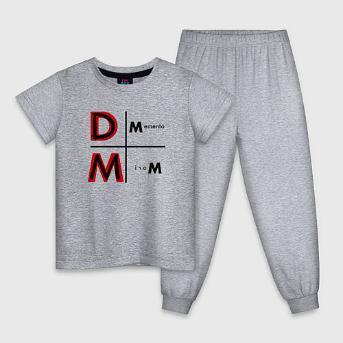 Детская пижама Depeche Mode - Memento Mori Logo / Меланж – фото 1