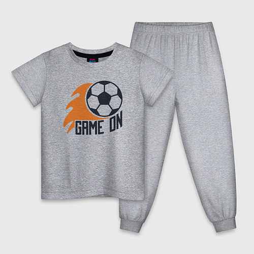 Детская пижама Game on football / Меланж – фото 1