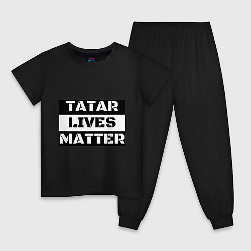 Детская пижама Tatar lives matter / Черный – фото 1
