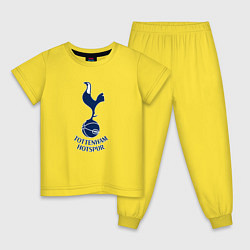 Пижама хлопковая детская Tottenham Hotspur fc sport, цвет: желтый