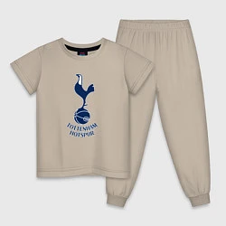 Пижама хлопковая детская Tottenham Hotspur fc sport, цвет: миндальный