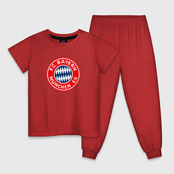 Пижама хлопковая детская Бавария клуб, цвет: красный