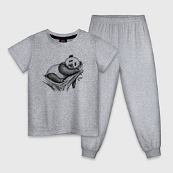 Детская пижама Панда жует бамбук