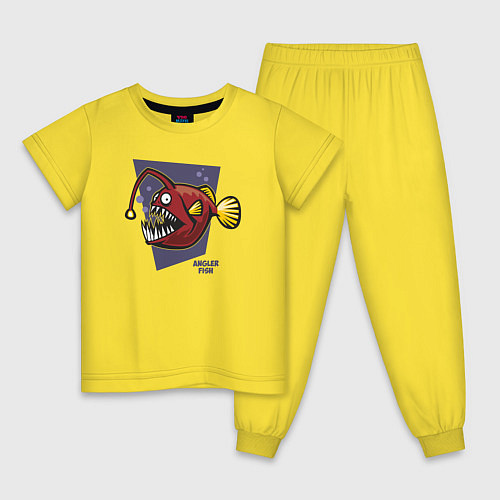 Детская пижама Морской чёрт / Желтый – фото 1