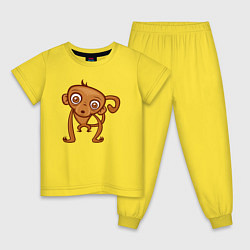 Детская пижама Удивлённая обезьянка