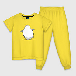 Детская пижама Мультяшный пингвин шагает