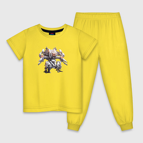 Детская пижама Внеземной робот / Желтый – фото 1