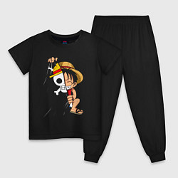 Детская пижама One Piece Луффи флаг