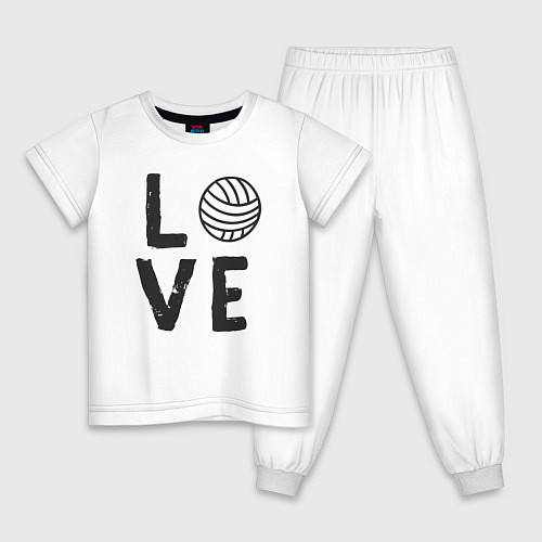 Детская пижама Lover volleyball / Белый – фото 1
