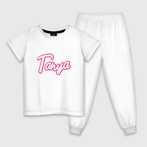 Детская пижама Таня в стиле Барби / Белый – фото 1