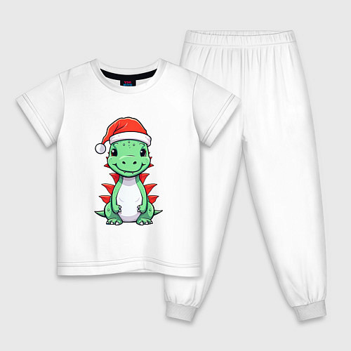 Детская пижама Маленький дракон-хранитель зимы / Белый – фото 1