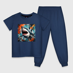 Детская пижама Зубастая акула