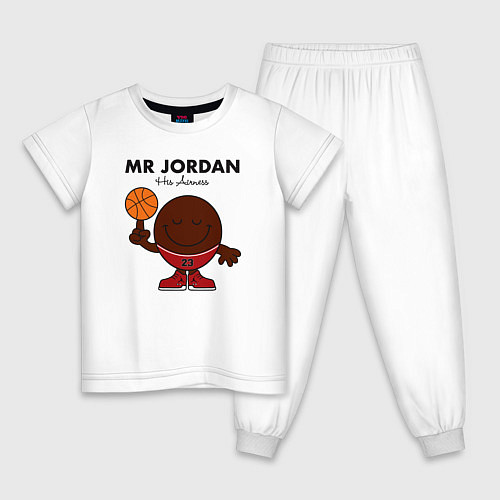 Детская пижама Мистер Джордан / Белый – фото 1