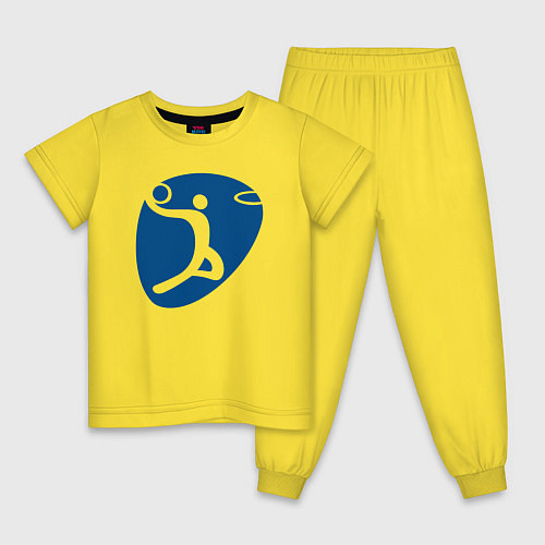 Детская пижама Basket play / Желтый – фото 1
