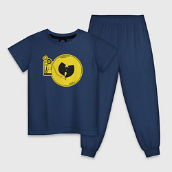 Пижама хлопковая детская Wu-Tang vinyl, цвет: тёмно-синий