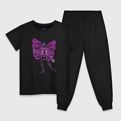 Детская пижама Скелет-бабочка