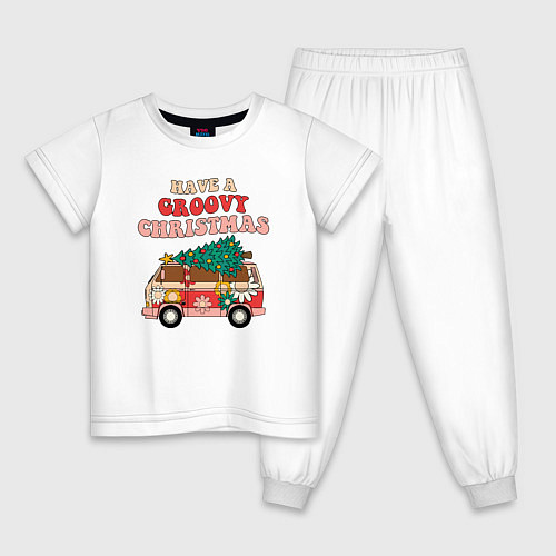 Детская пижама Захватывающего Рождества / Белый – фото 1