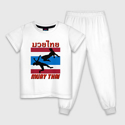 Детская пижама Бойцы Муай Тай