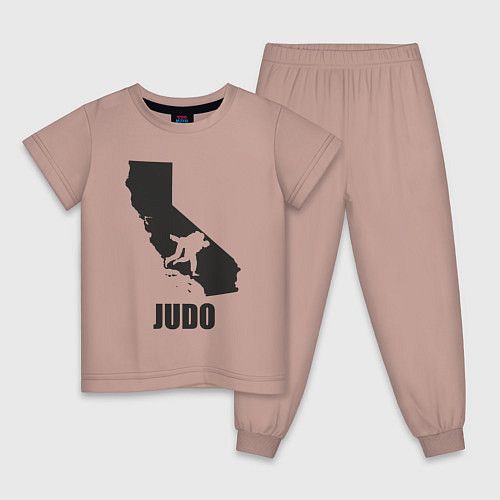 Детская пижама Дзюдо Калифорния / Пыльно-розовый – фото 1