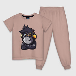 Детская пижама Music monkey