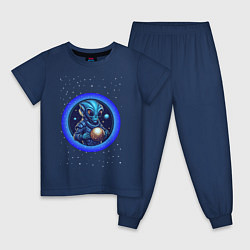Детская пижама Космический новый год