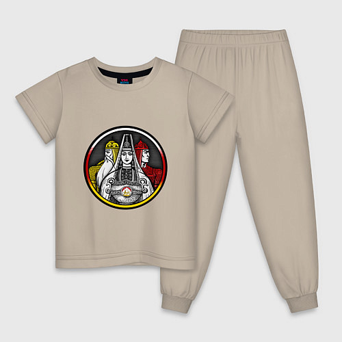 Детская пижама Ирон адам / Миндальный – фото 1