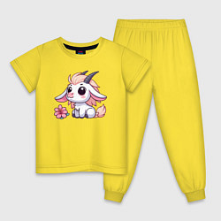 Детская пижама Козерог с цветком