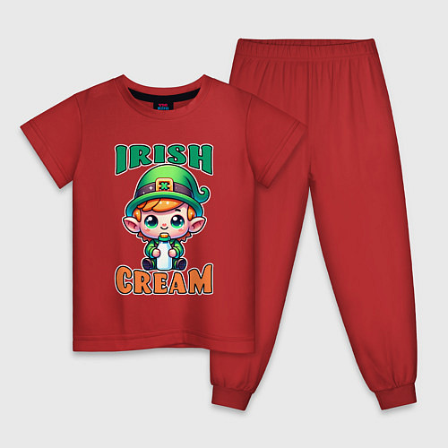 Детская пижама Irish Cream / Красный – фото 1