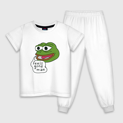 Детская пижама Pepe feels good man / Белый – фото 1