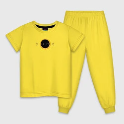 Пижама хлопковая детская Dune the movie logo, цвет: желтый