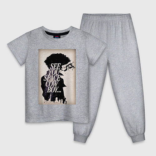 Детская пижама Спайк Ковбой Бибоп / Меланж – фото 1