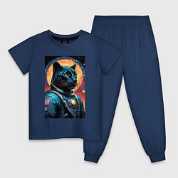 Детская пижама Пантера бравый космонавт - нейросеть