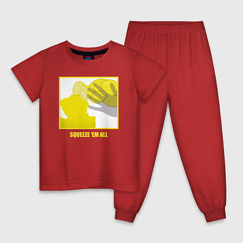 Детская пижама Squeeze em all / Красный – фото 1
