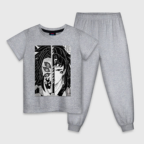 Детская пижама Клинок рассекающий демонов Ериичи Цугикуни Кокушиб / Меланж – фото 1