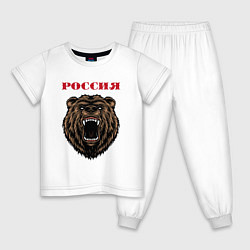 Детская пижама Рык медведя Россия