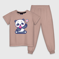 Детская пижама Ice cream panda