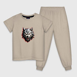 Детская пижама Злой и страшный серый волк