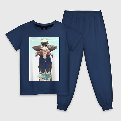 Детская пижама Сёко Нисимия Сёя Исида / Тёмно-синий – фото 1